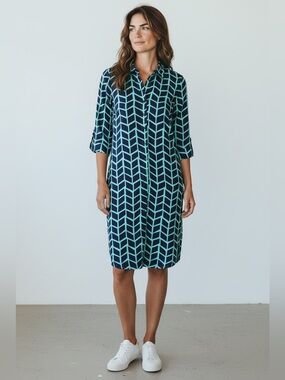 Donna Morgan Jersey Knit Dress // Blue // 4